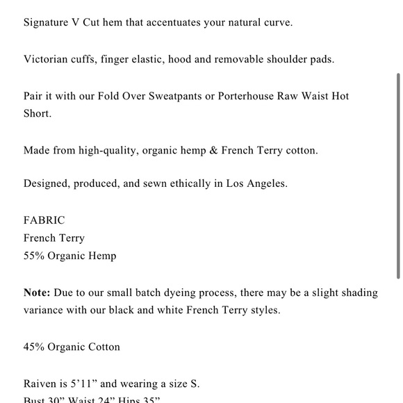 SAMI MIRO VINTAGE V cut hoodie NWT  Sky baby blue - Picture 7 of 8